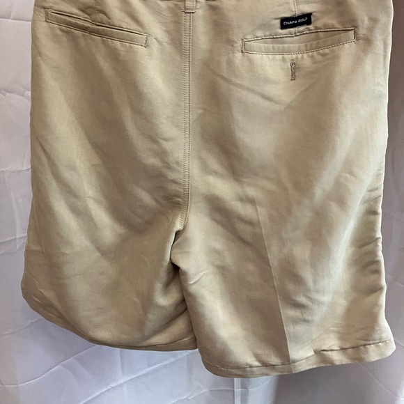Chaps Tan Flat Front Shorts Casual Style - Picture 2 of 6